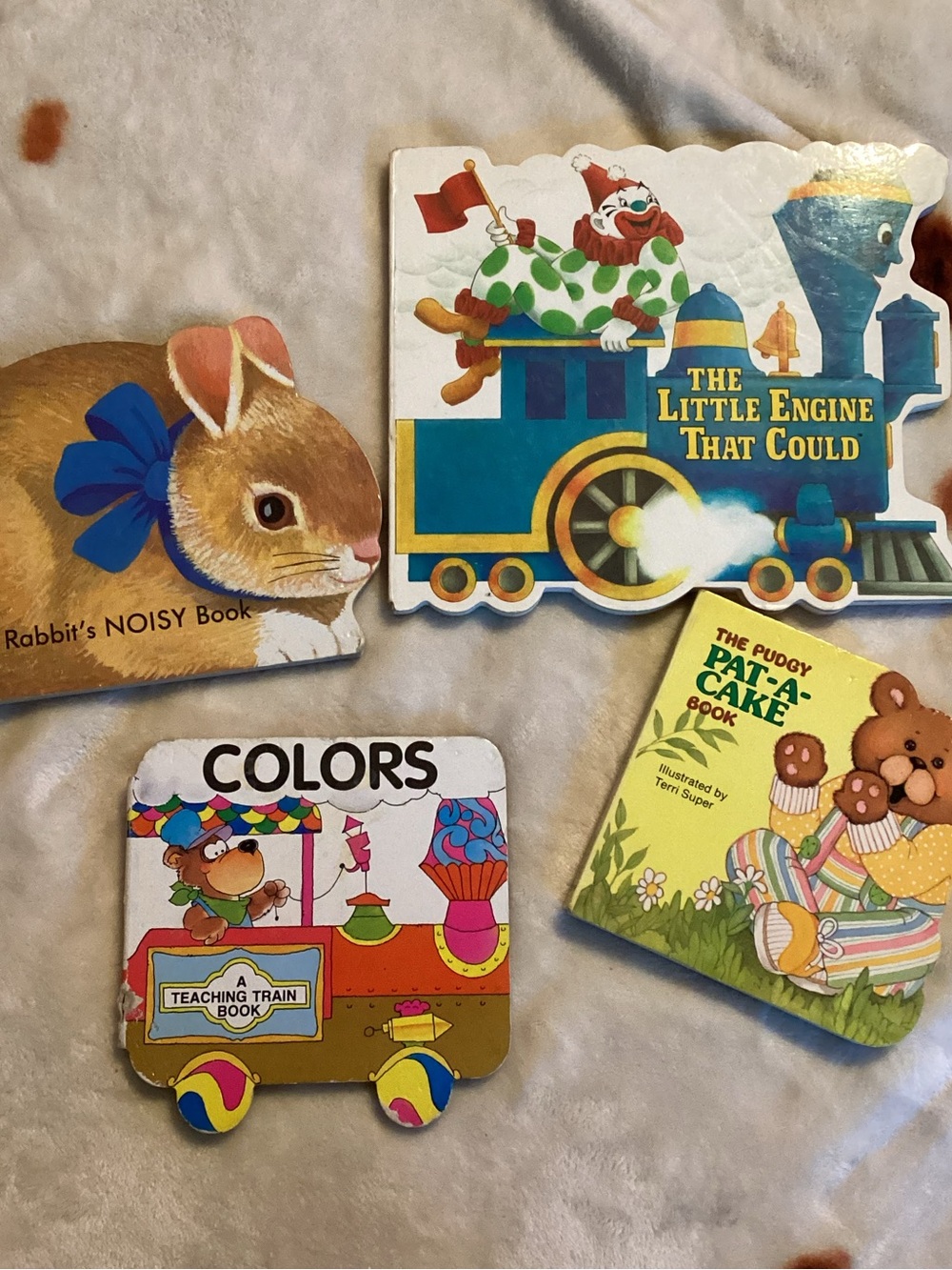 Lot of 4 Vintage Baby Board Books Educational